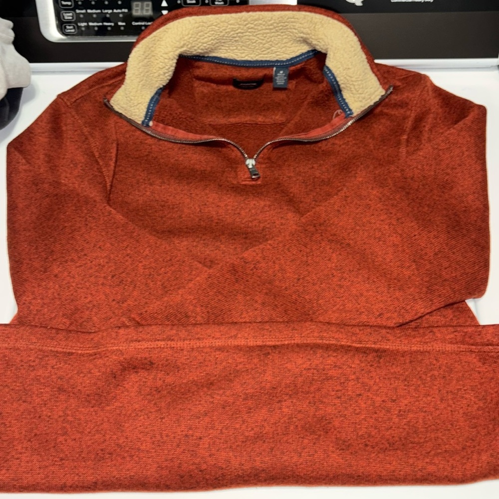 COPY - Men’s Orange Red Sweater/ Quarter Zip